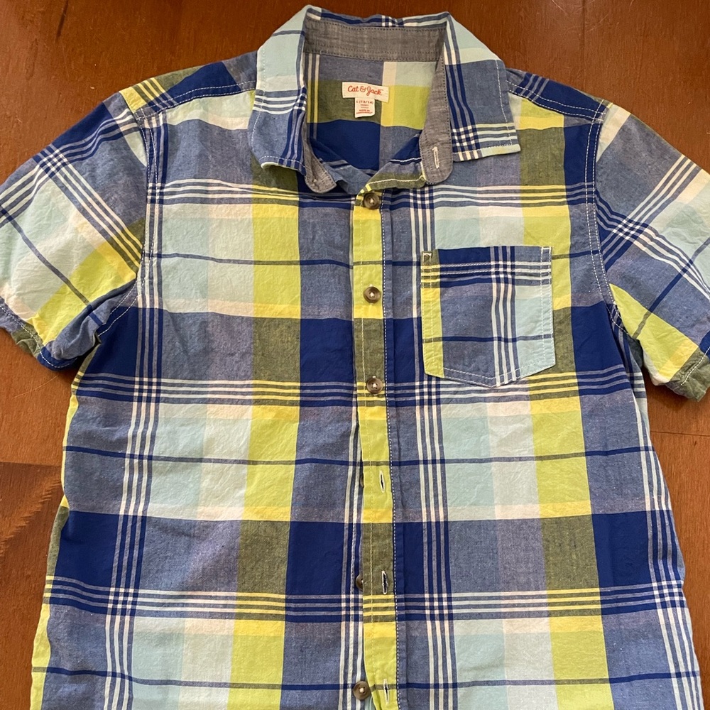 Boys button down shirt. Cat & Jack. Large 12-14 husky